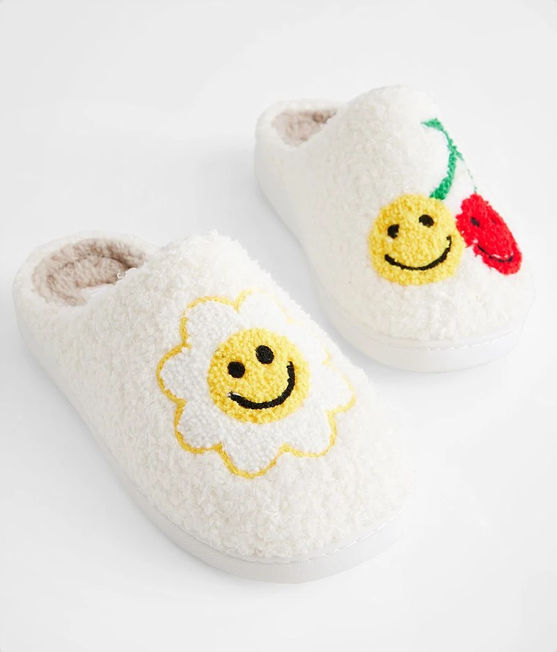 Cozi Smiley Flower & Cherries Slipper
