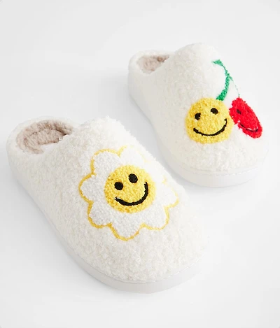 Cozi Smiley Flower & Cherries Slipper