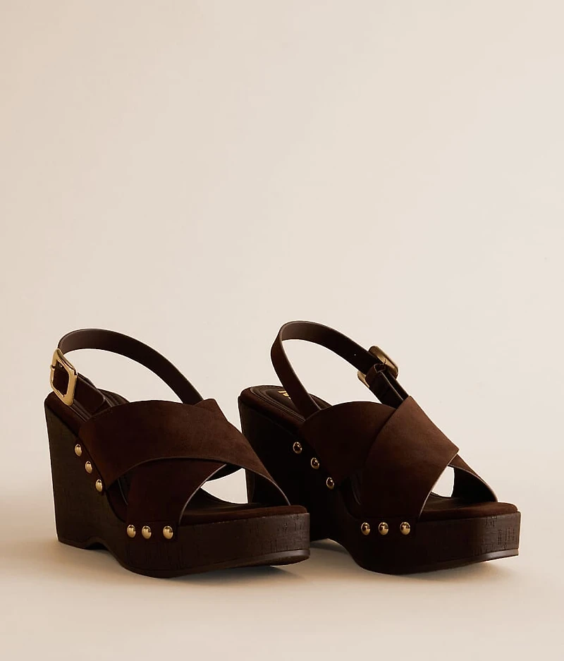 Lirrik Criss Cross Wedge Sandal