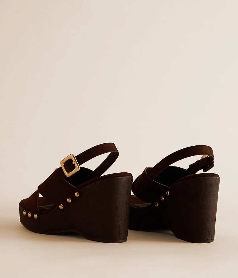 Lirrik Criss Cross Wedge Sandal