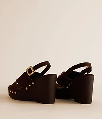 Lirrik Criss Cross Wedge Sandal