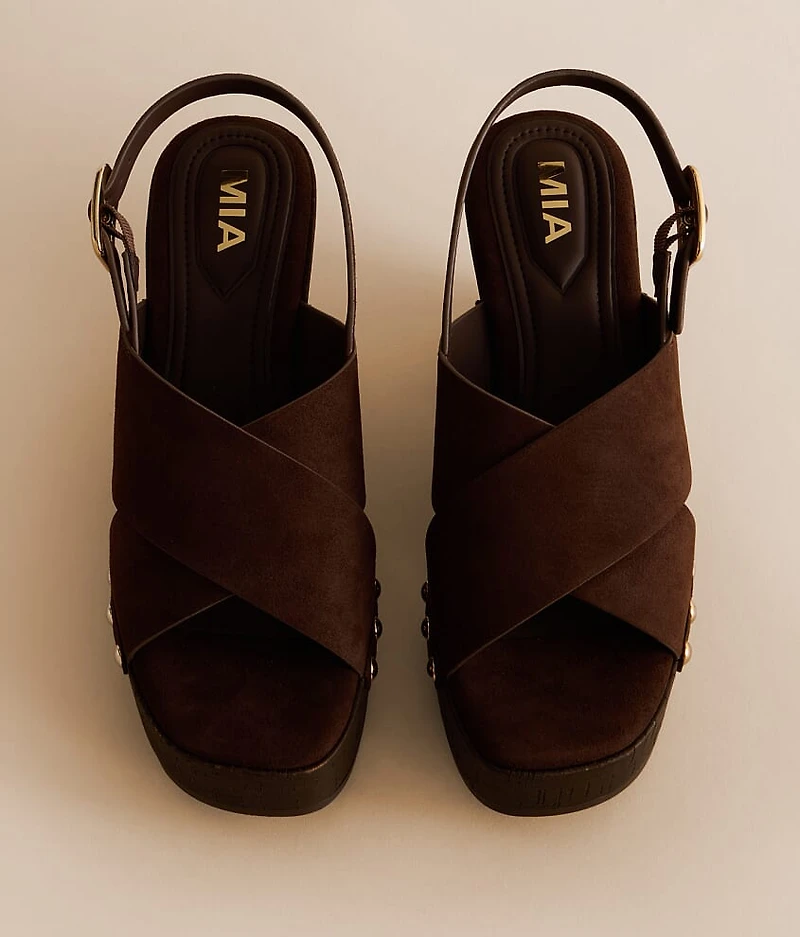 Lirrik Criss Cross Wedge Sandal