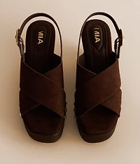 Lirrik Criss Cross Wedge Sandal