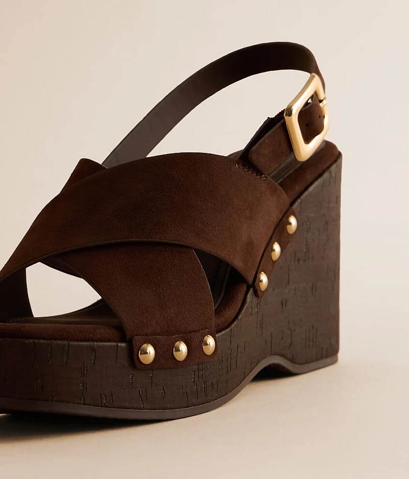 Lirrik Criss Cross Wedge Sandal