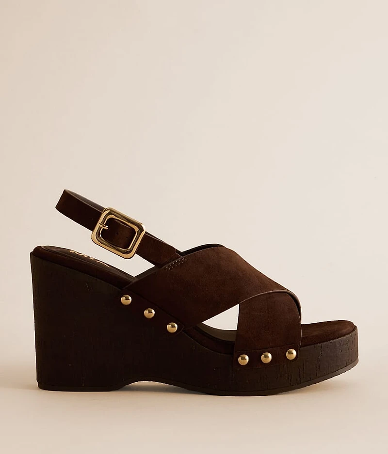Lirrik Criss Cross Wedge Sandal