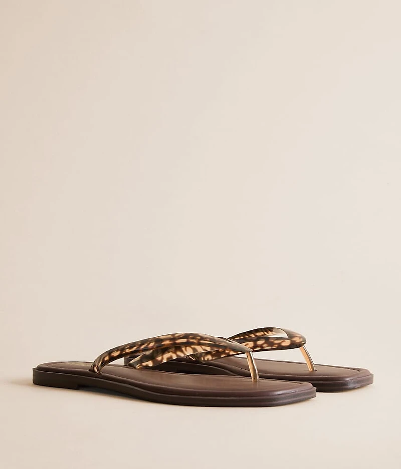 Alexiss Leopard Print Flip Flop