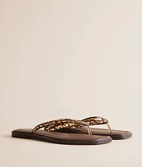 Alexiss Leopard Print Flip Flop