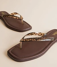 Alexiss Leopard Print Flip Flop