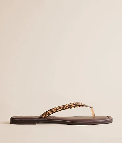 Alexiss Leopard Print Flip Flop