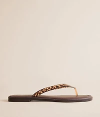 Alexiss Leopard Print Flip Flop