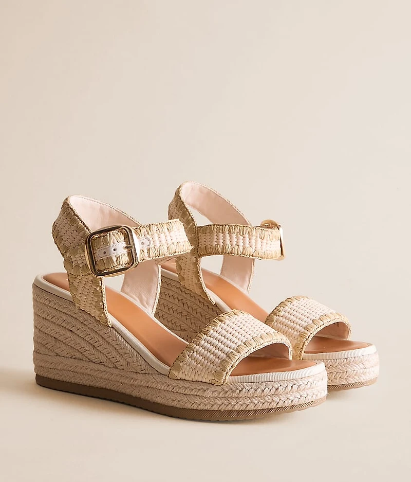 Raffia Whipstitch Wedge Sandal
