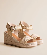 Raffia Whipstitch Wedge Sandal