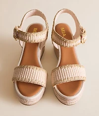Raffia Whipstitch Wedge Sandal