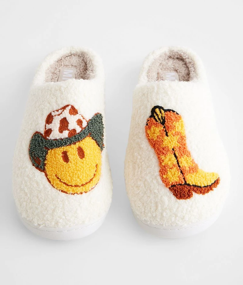 Cozi Smiley Western Slipper