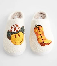 Cozi Smiley Western Slipper
