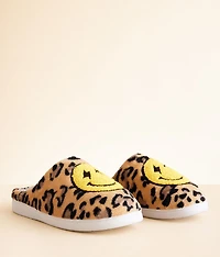 Cozi Smiley Leopard Slipper