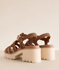 Harllow Raffia Chunky Heeled Sandal