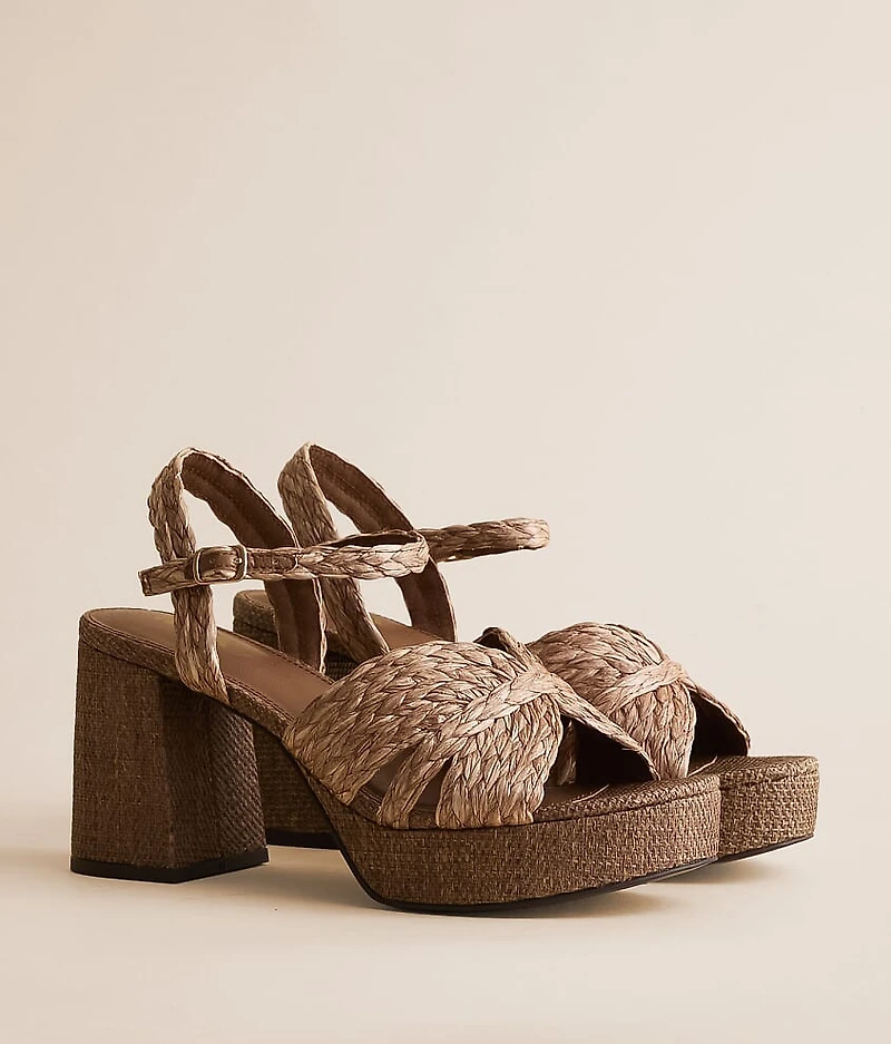 Romani Raffia Heeled Sandal