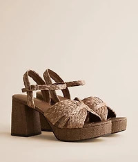 Romani Raffia Heeled Sandal