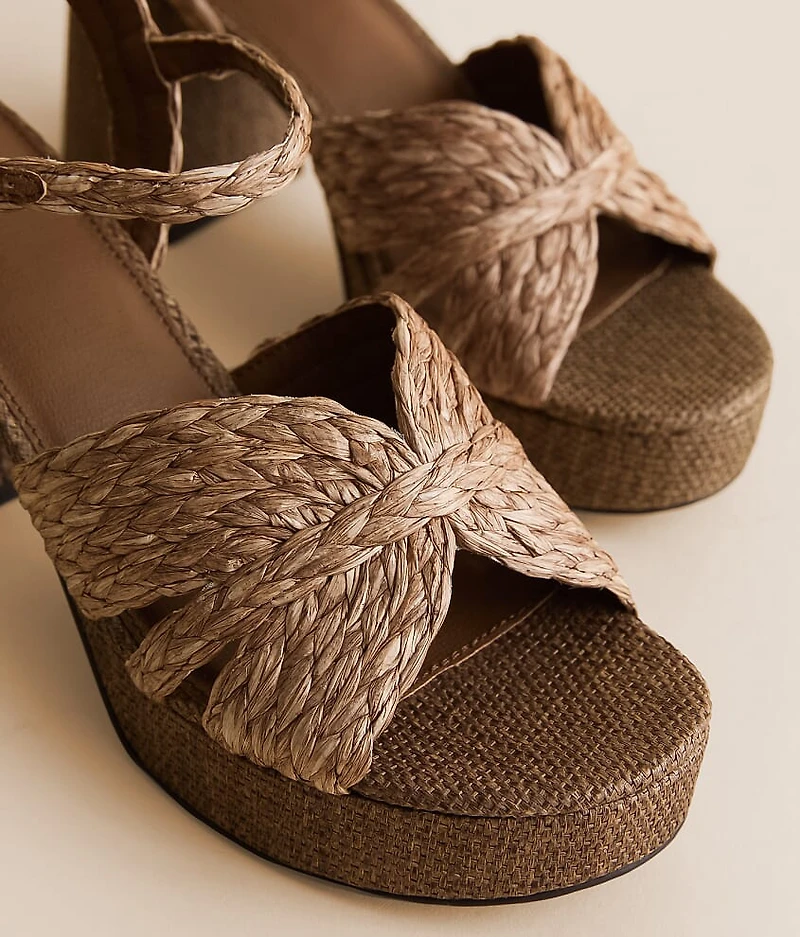 Romani Raffia Heeled Sandal