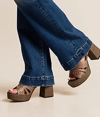 Romani Raffia Heeled Sandal