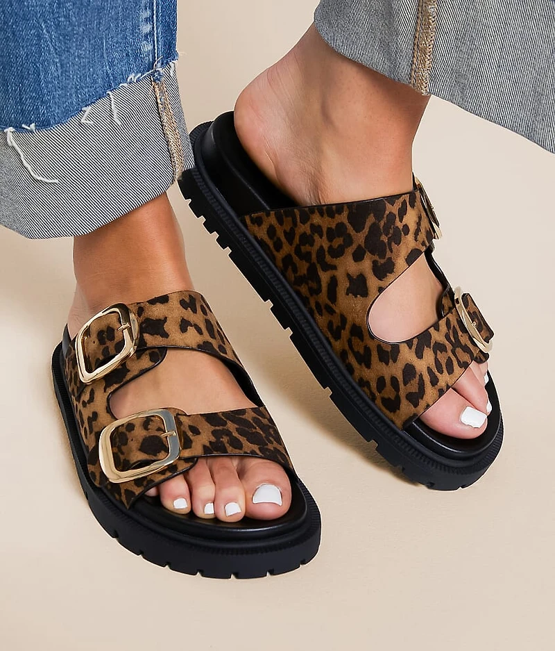Genn Leopard Print Sandal