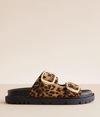 Genn Leopard Print Sandal