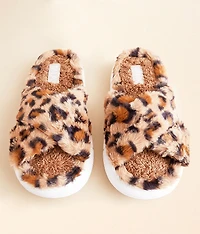 Leopard Criss Cross Slipper