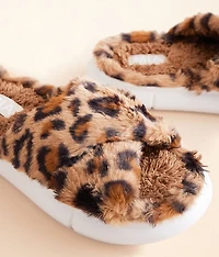 Leopard Criss Cross Slipper