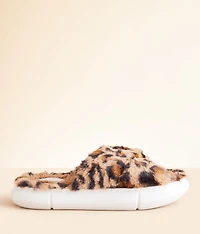 Leopard Criss Cross Slipper