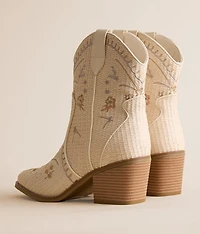 Bettsie Floral Raffia Anle Boot
