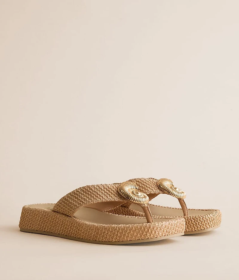 Pattiee Raffia Flip Flop