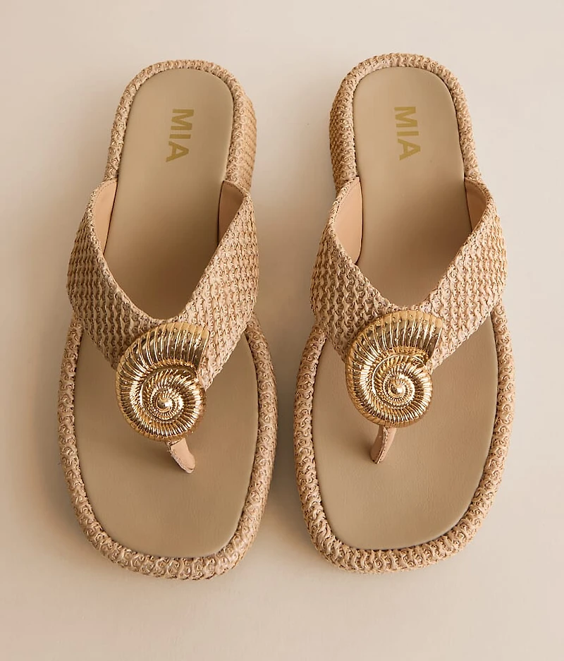Pattiee Raffia Flip Flop
