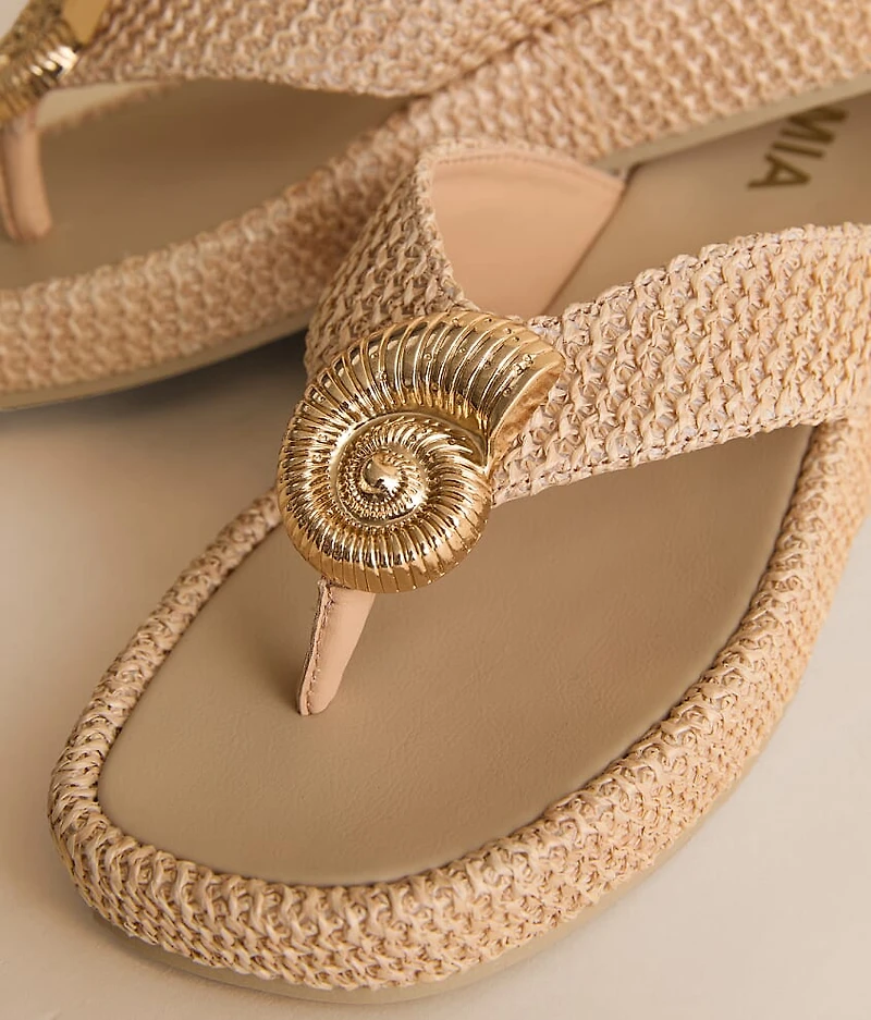 Pattiee Raffia Flip Flop