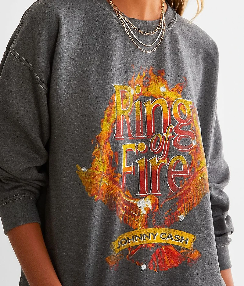 Johnny Cash Ring Of Fire Band Pullover