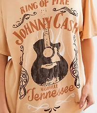 Johnny Cash Ring Of Fire Band T-Shirt