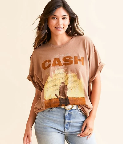 Johnny Cash Oversized Band T-Shirt