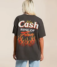 Johnny Cash Ring Of Fire Band T-Shirt