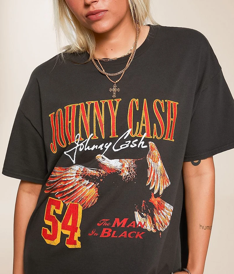 Johnny Cash Ring Of Fire Band T-Shirt