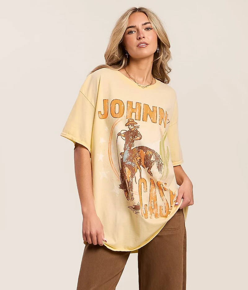 Johnny Cash Cowboy Oversized Band T-Shirt