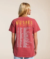 Nirvana Smiley Oversized Band T-Shirt
