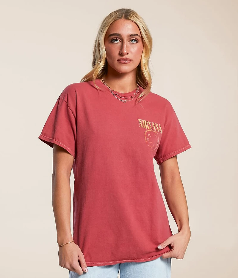 Nirvana Smiley Oversized Band T-Shirt