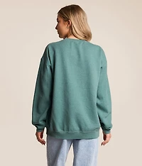 Nirvana Floral Oversized Band Pullover