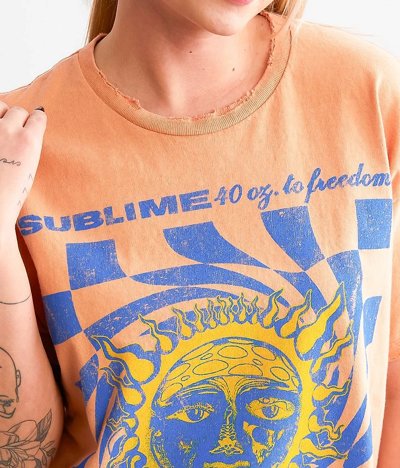 Sublime Checkered Oversized Band T-Shirt