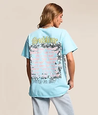 Sublime Floral Dog Oversized Band T-Shirt