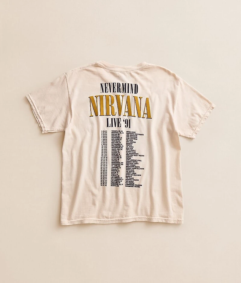 Girls - Nirvana Smiley Band T-Shirt