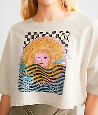 Psychedelic Surf Cropped T-Shirt
