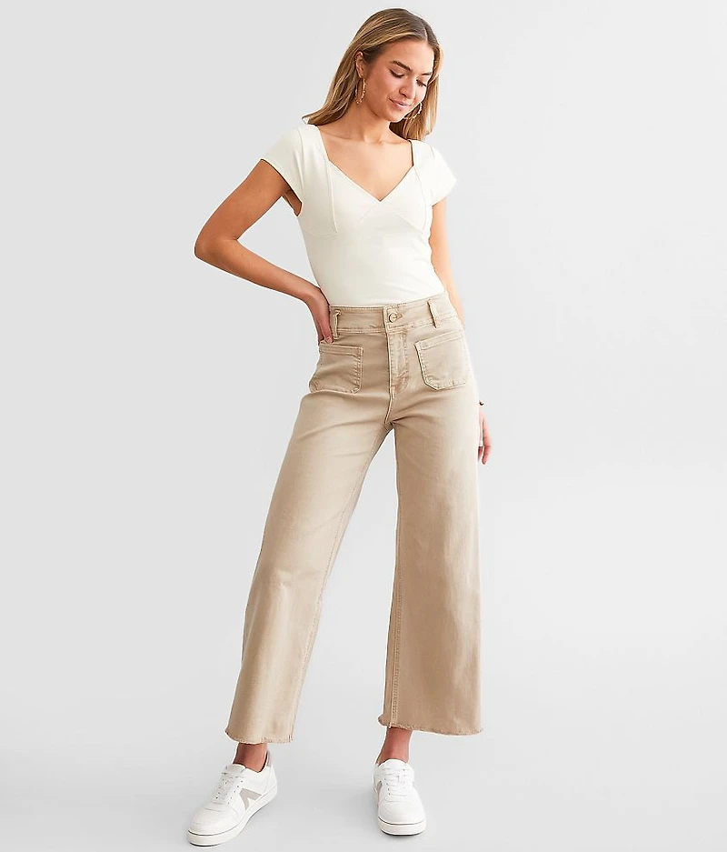 Cropped Wide Leg Pant