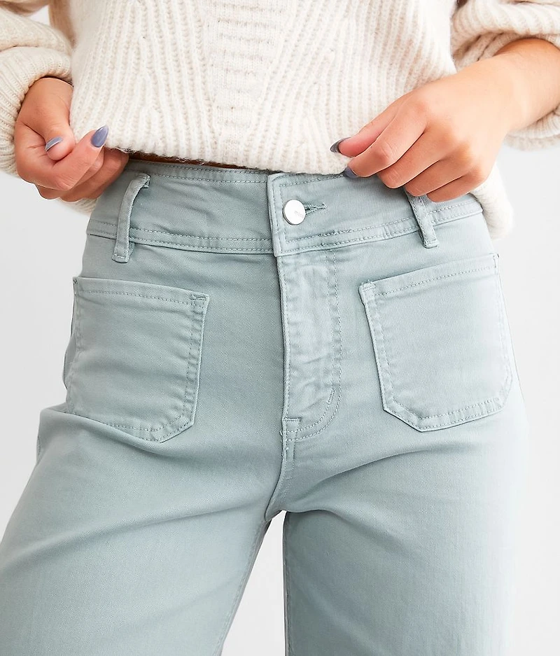 Cropped Wide Leg Stretch Pant