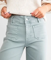 Cropped Wide Leg Stretch Pant